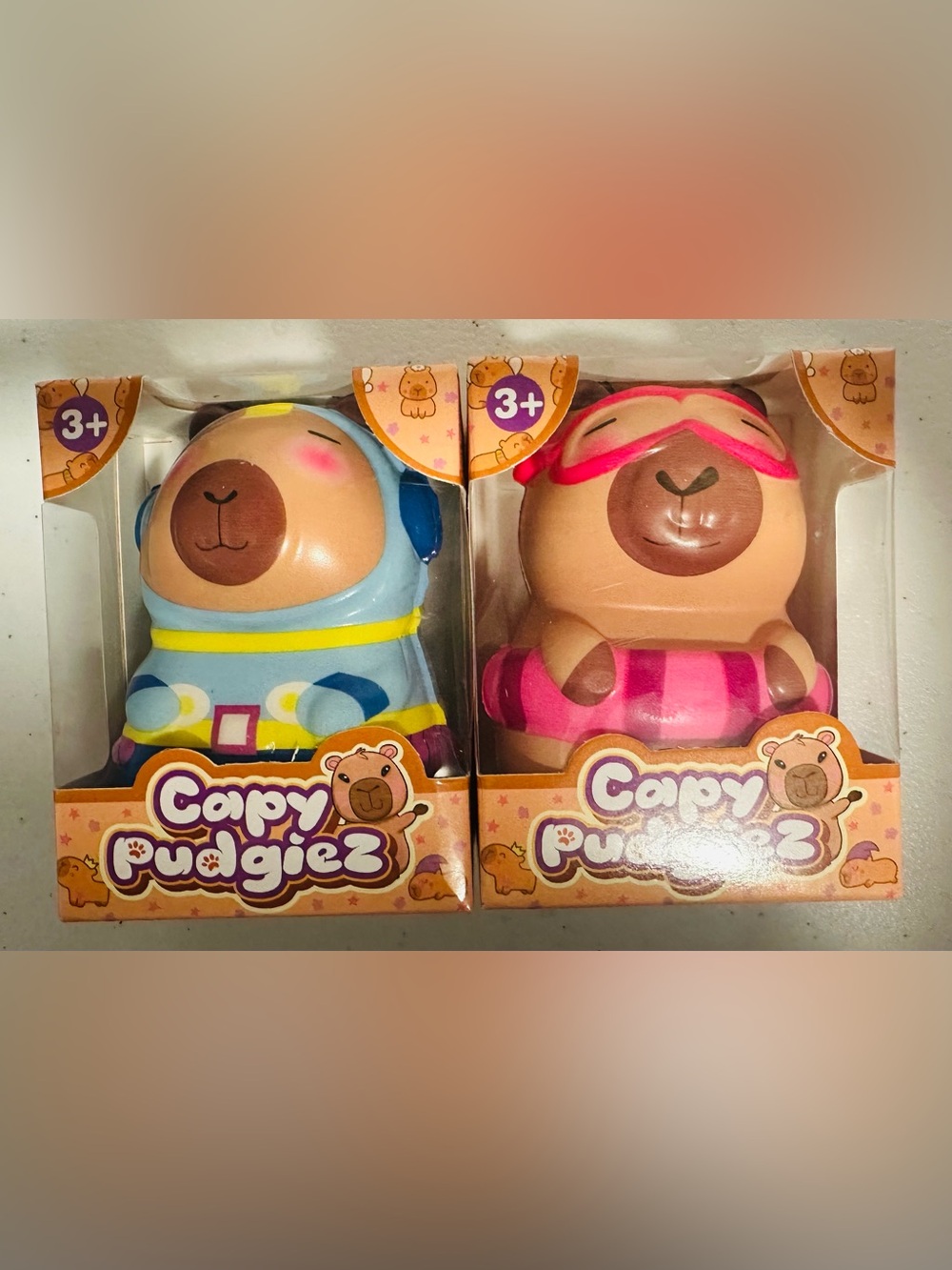 Adorable Capybara Squishy Toys!!! Set of 2